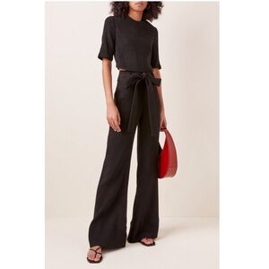 STAUD Black Wide Leg Pants